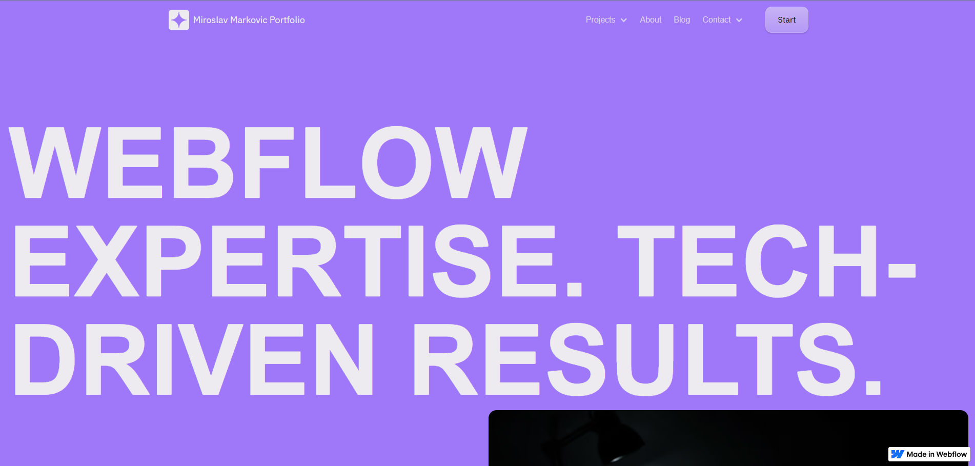 Developer Portfolio Template